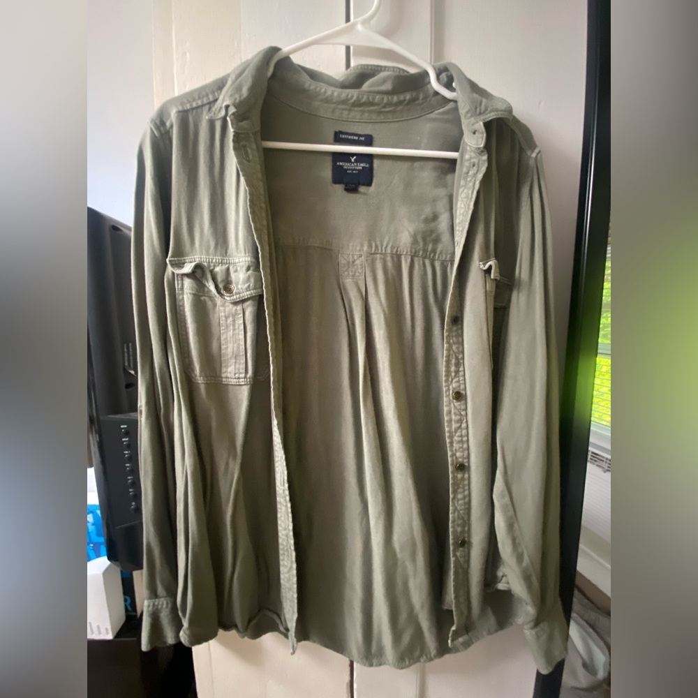 American Eagle Boyfriend Fit Button Shirt